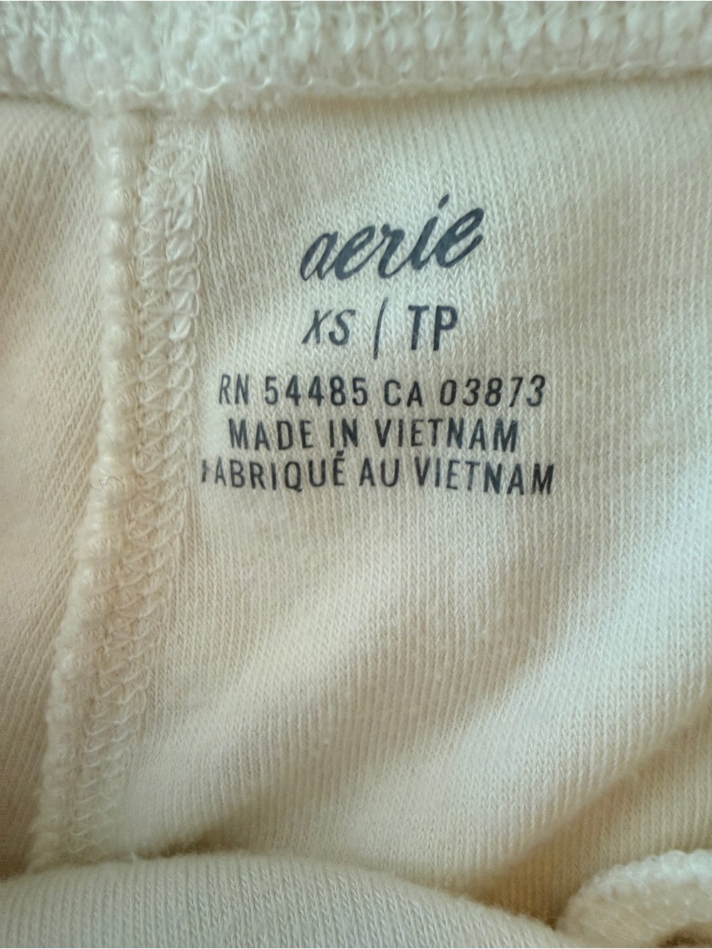 Aerie Cream Jogger Sweatpants XS Cotton Modal Lounge Pants - Picture 2 of 9